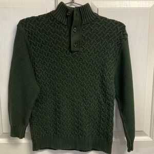 Beautiful 100% Cotton Gilberto boys size 12 Sweater in  dark olive green EUC
